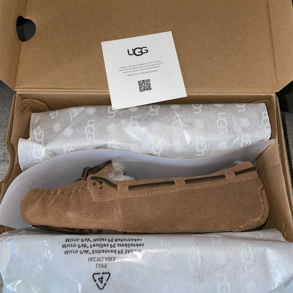 UGG Bella II Suede Moccasin Slipper - Chestnut - Picture 4 of 11